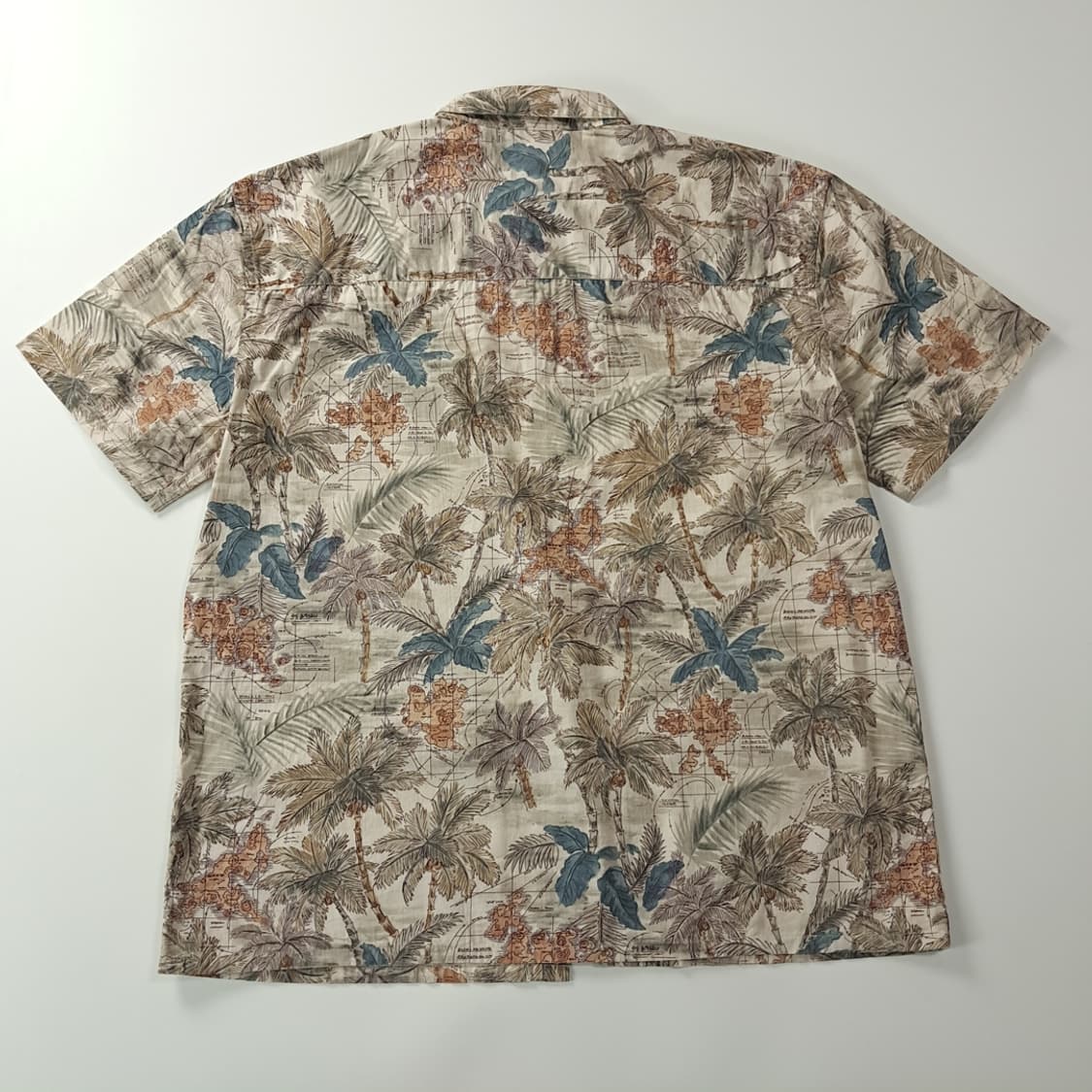 CK999 XL 아일랜드쇼어 90s 아일랜드맵 하와이안 반팔 셔츠 남방 상품이미지6