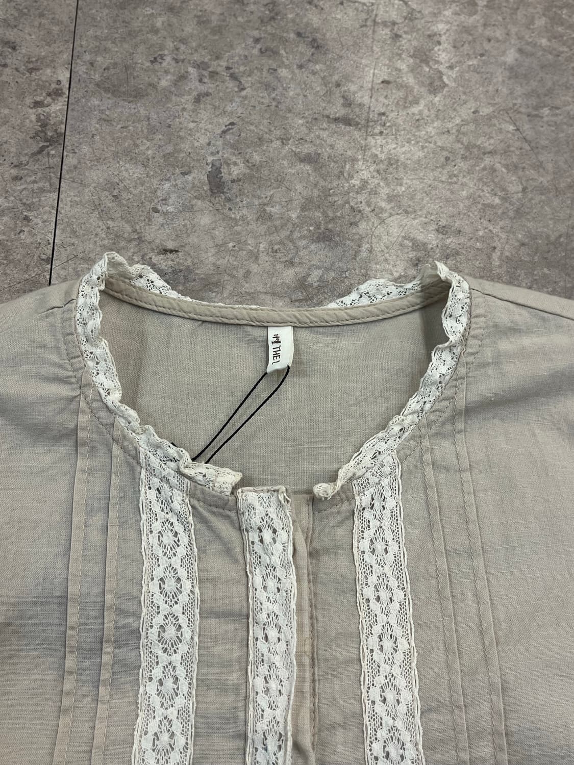 빈티지 블라우스 오트밀 #csz3284 상품이미지4