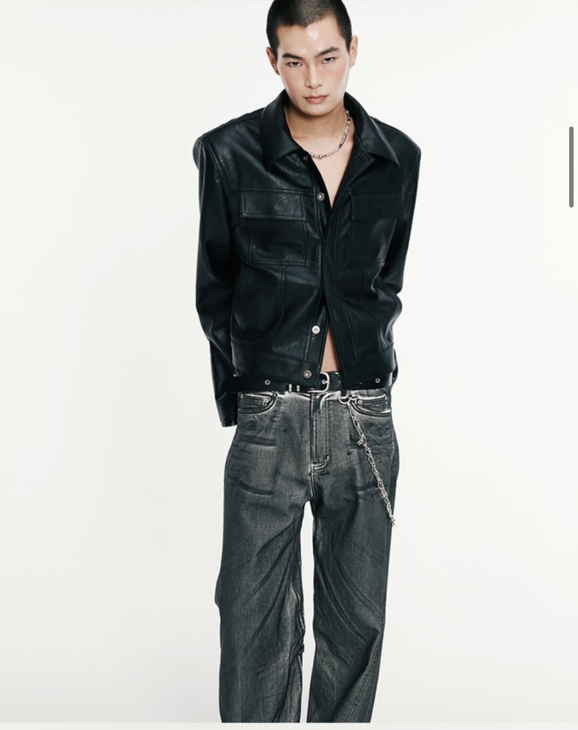 알렌느 레더자켓 상품이미지1