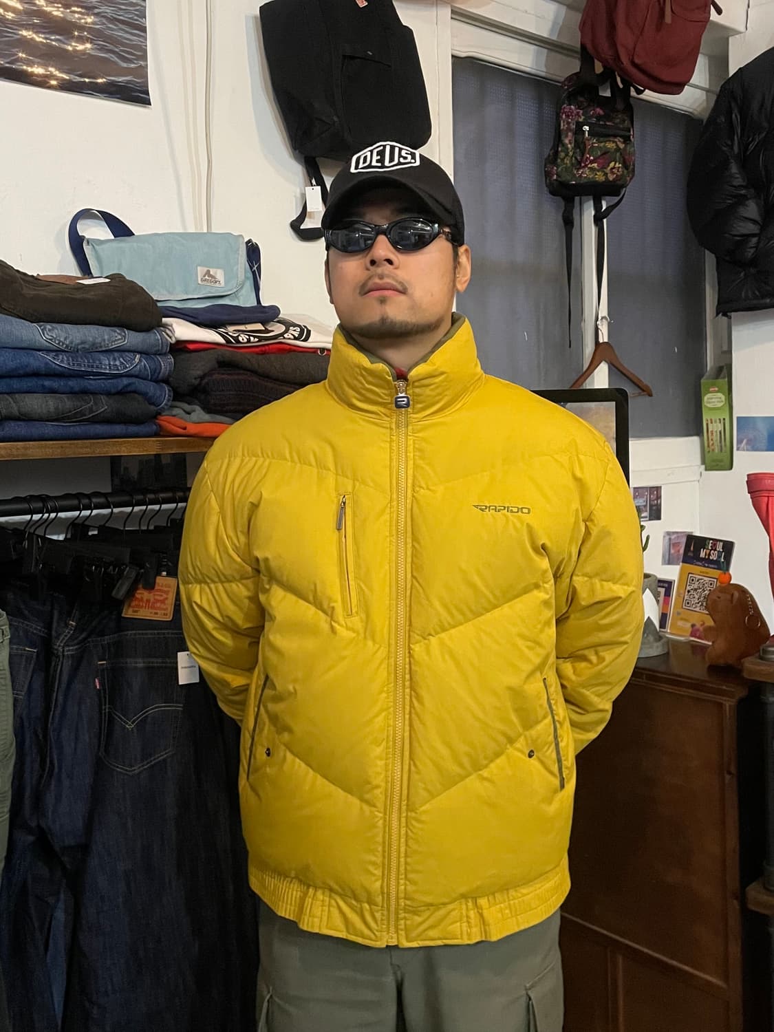 Rapido 빈티지 패딩 옐로우 105 상품이미지1