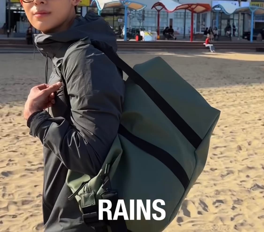 [새상품]레인스 레인즈 RAINS 하일로 위켄드백 그린 상품이미지4