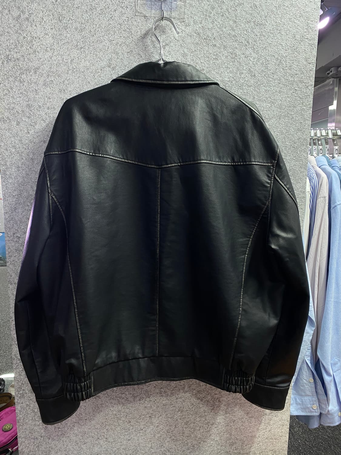 도프제이슨 스티치 레더 자켓 B3413 상품이미지4