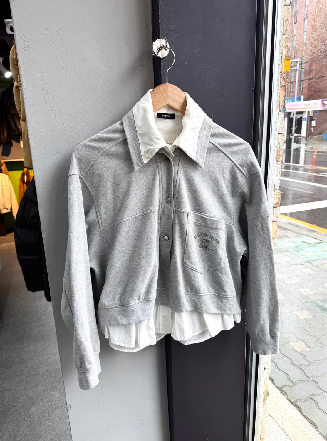 82/ 시스템 22SS 셔츠 레이어링 긴팔 상품이미지2