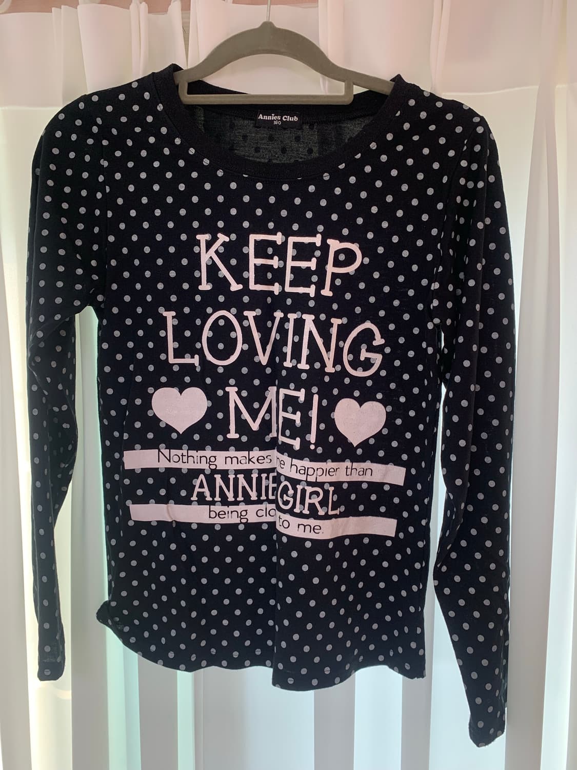 땡땡이 도트 롱슬리브 상품이미지1