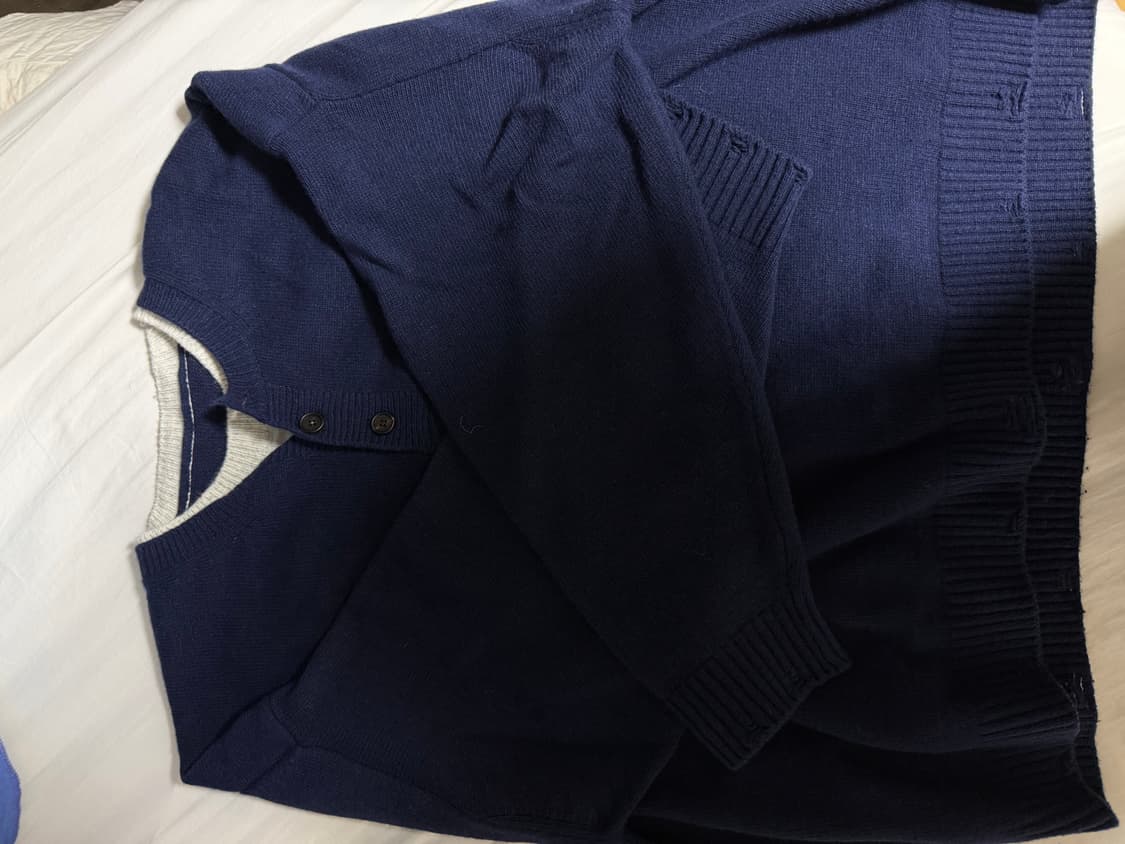 MJD 크롭 니트 navy (m) 상품이미지2