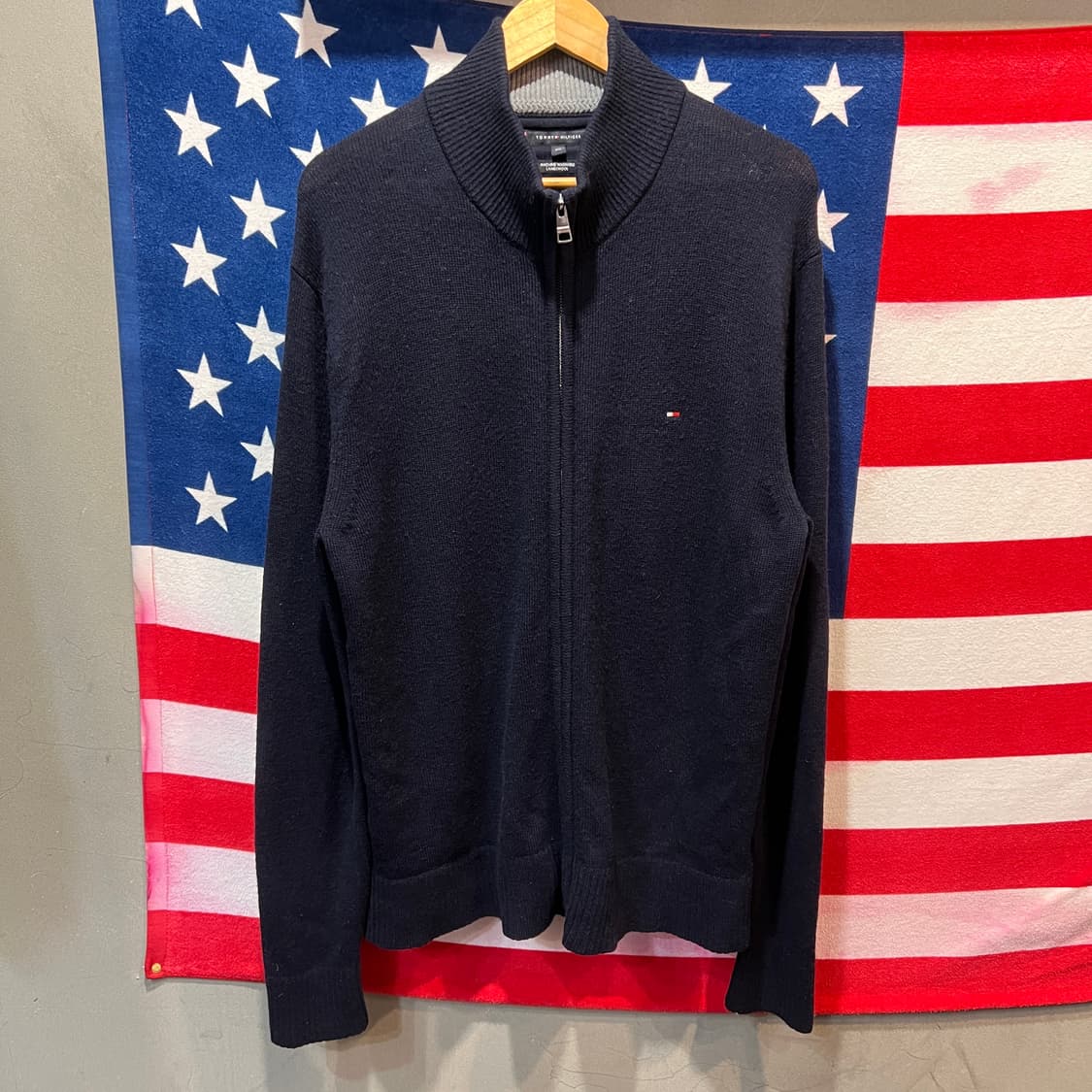 타미힐피거 니트 집업 상품이미지1
