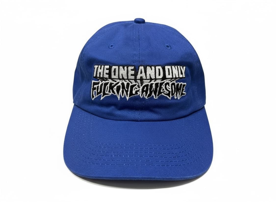 퍼킹어썸 원앤온리 6패널 블루 볼캡 상품이미지1