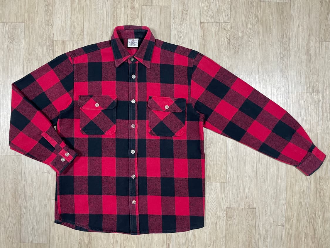 100) 로스코 체크 플란넬 워크셔츠(RRL&LVC&폴로) 상품이미지1