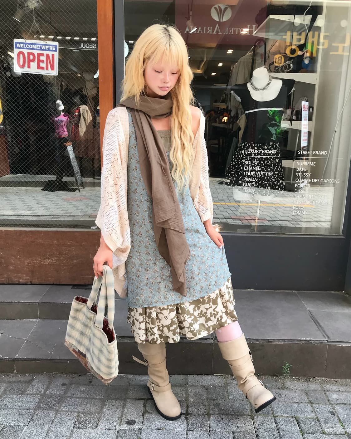 ✿카키 뮤트 멀멀 코지 하구미set ✿ 상품이미지1