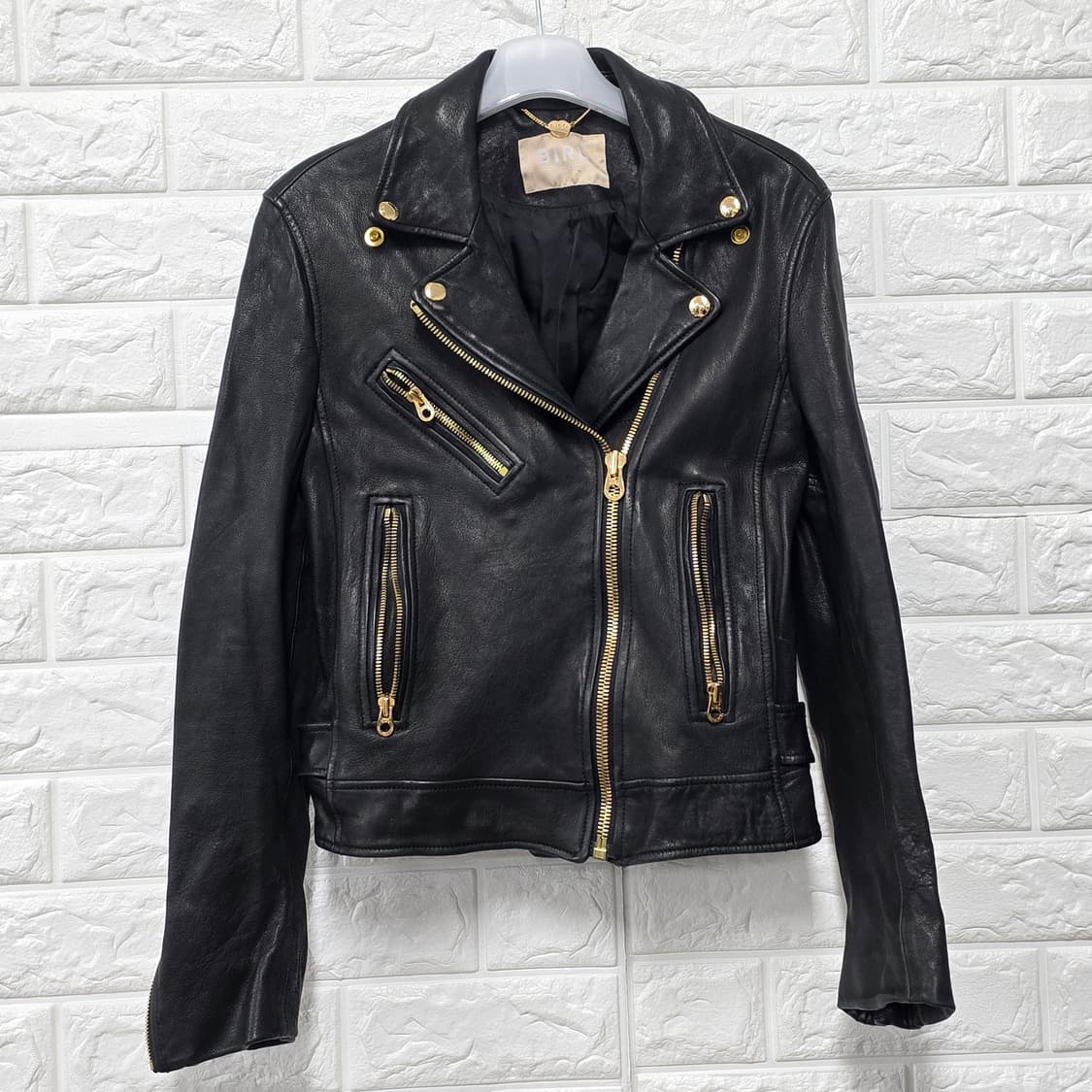 택포) 한섬 버드 양가죽자켓 XS 상품이미지1