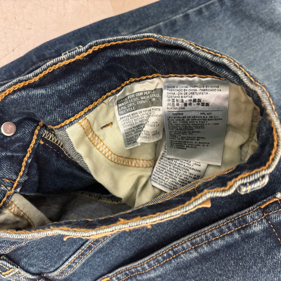 리바이스 511 워싱 데님 팬츠 상품이미지4