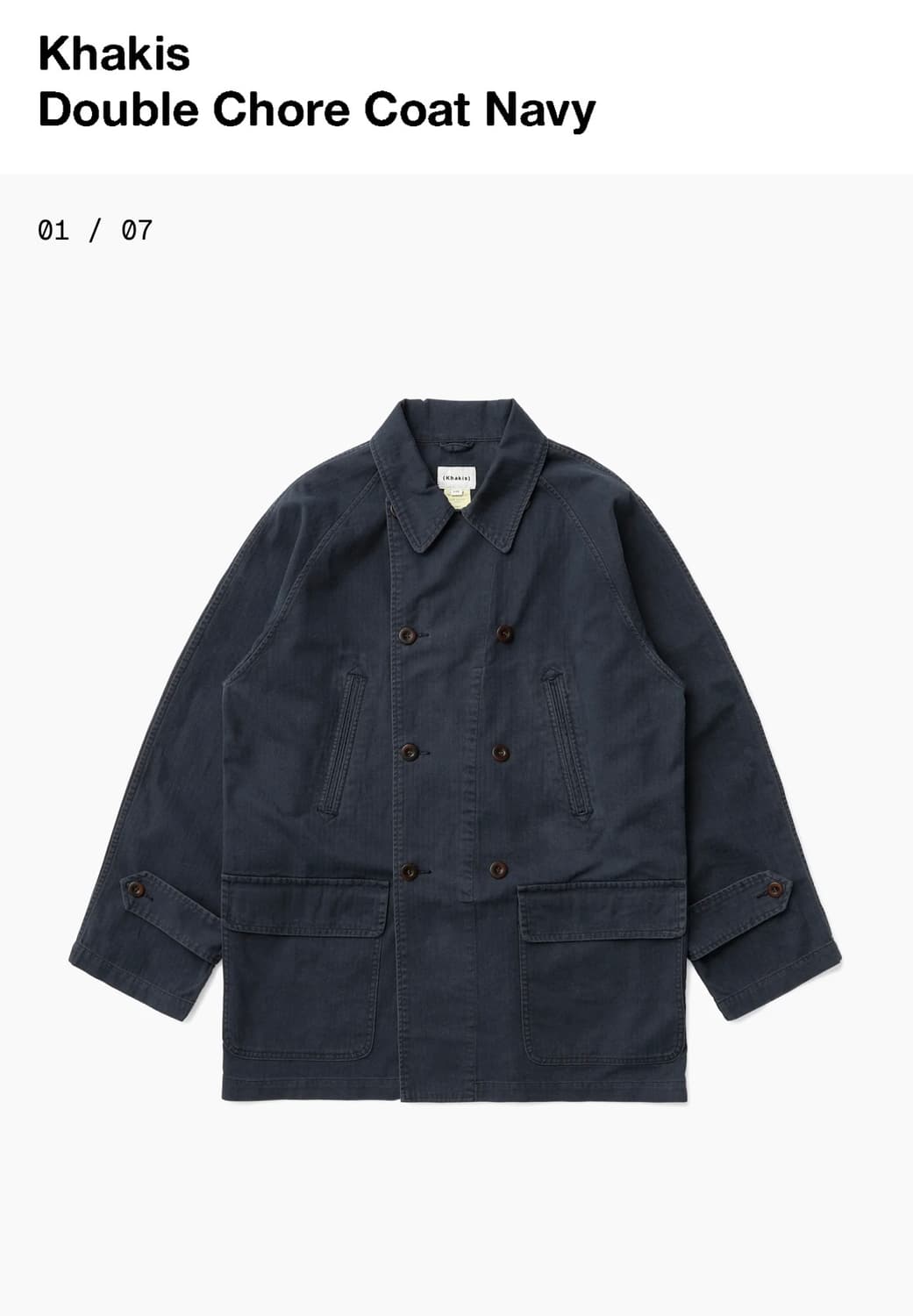 [L] 카키스 더블 초어 코트  상품이미지1