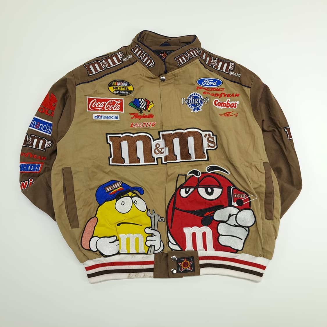 CN661 L 아메리칸 빈티지 엠앤엠 자수 레이싱 자켓 상품이미지1