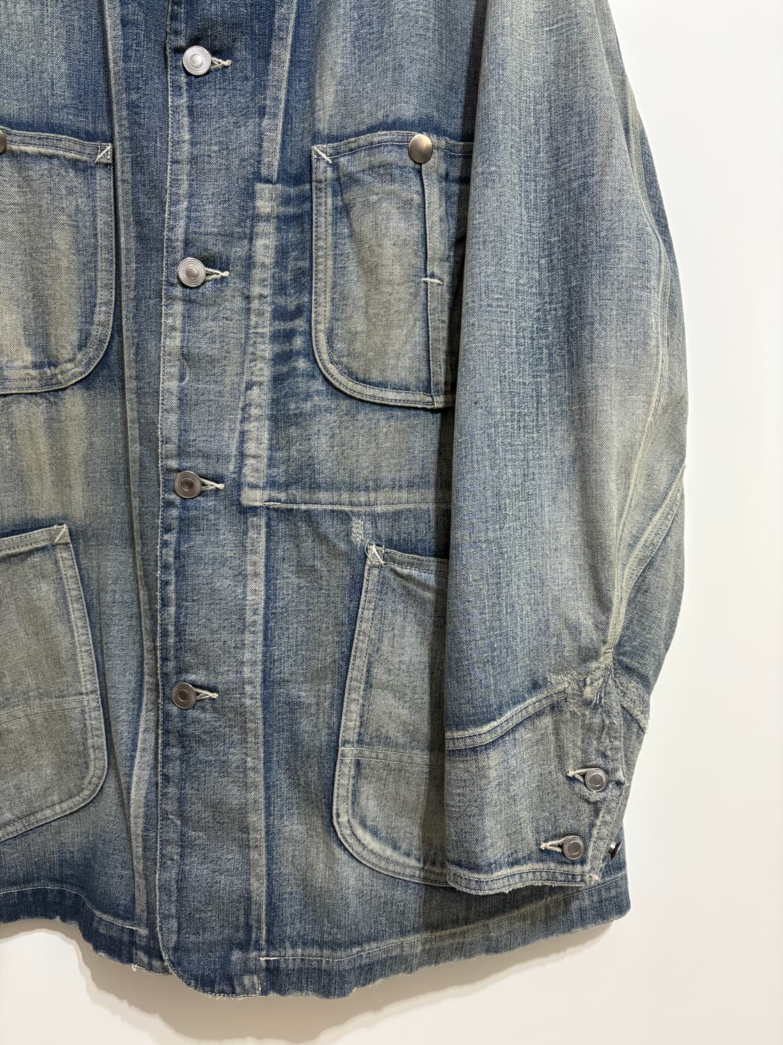 아프레쎄 / 25SS 빈티지 워시드 데님 커버올 자켓 / 3 상품이미지3