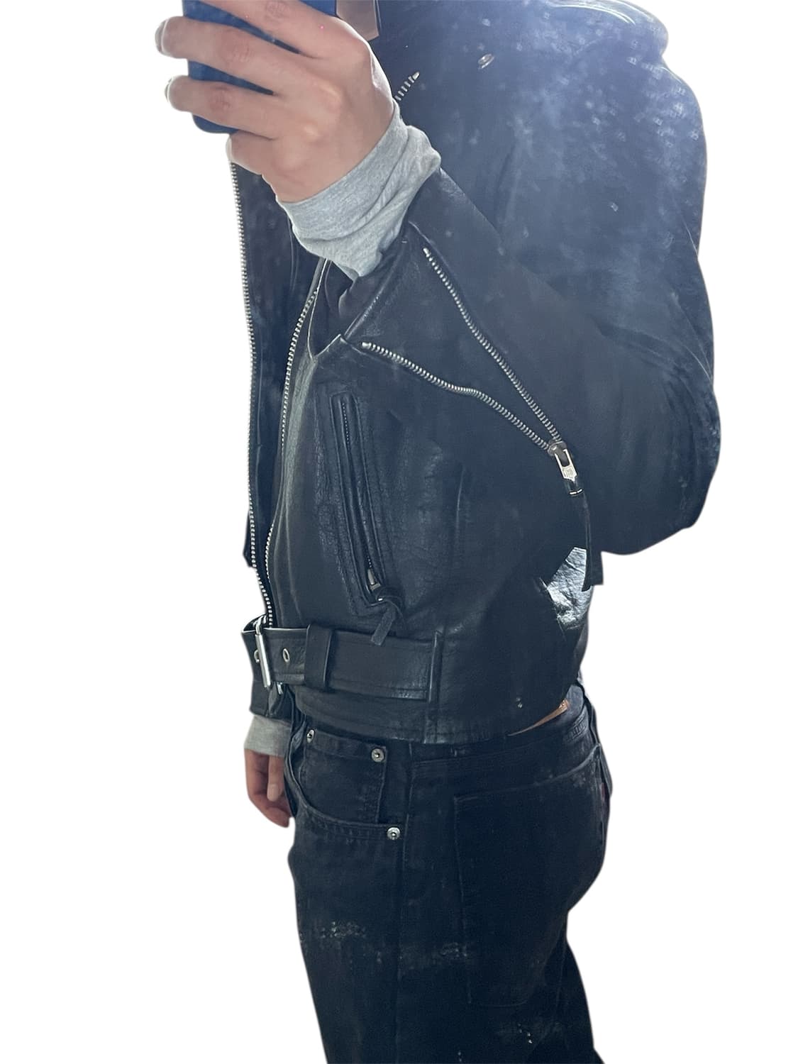 ELASS LEATHER JACKET 더블라이더자켓 상품이미지7