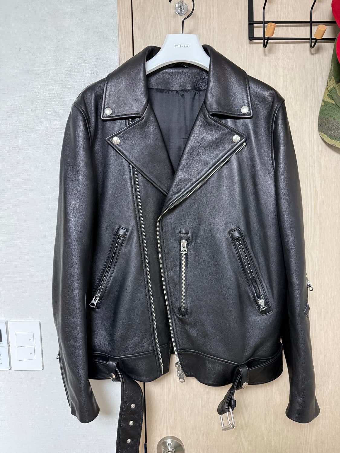 Acne Studios Nate Clean 레더자켓 (B70008) 상품이미지1