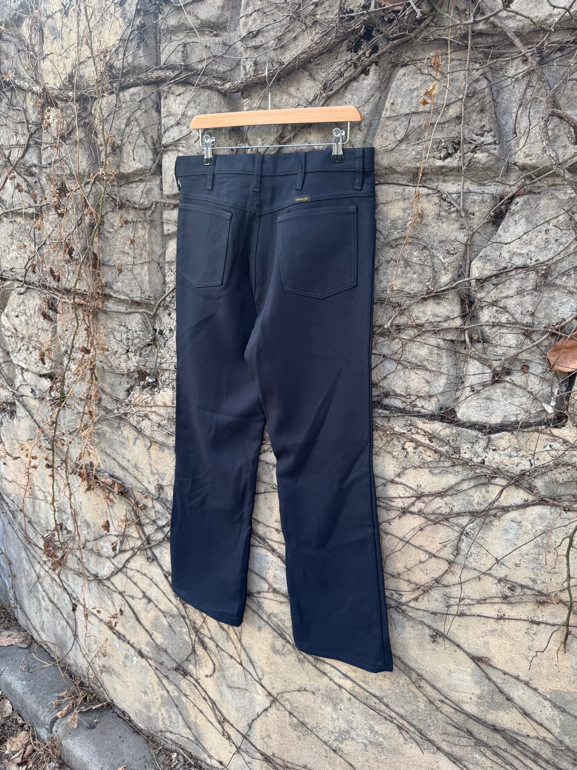 90s 랭글러 빈티지 메카닉 부츠컷 팬츠 네이비 33 상품이미지4