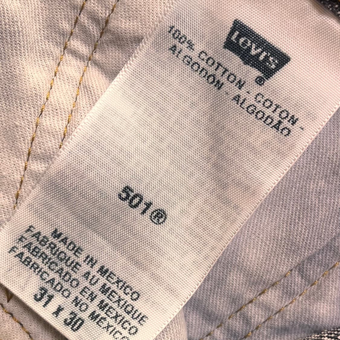 리바이스 501 블랙진 데님팬츠 W31 L30 상품이미지5