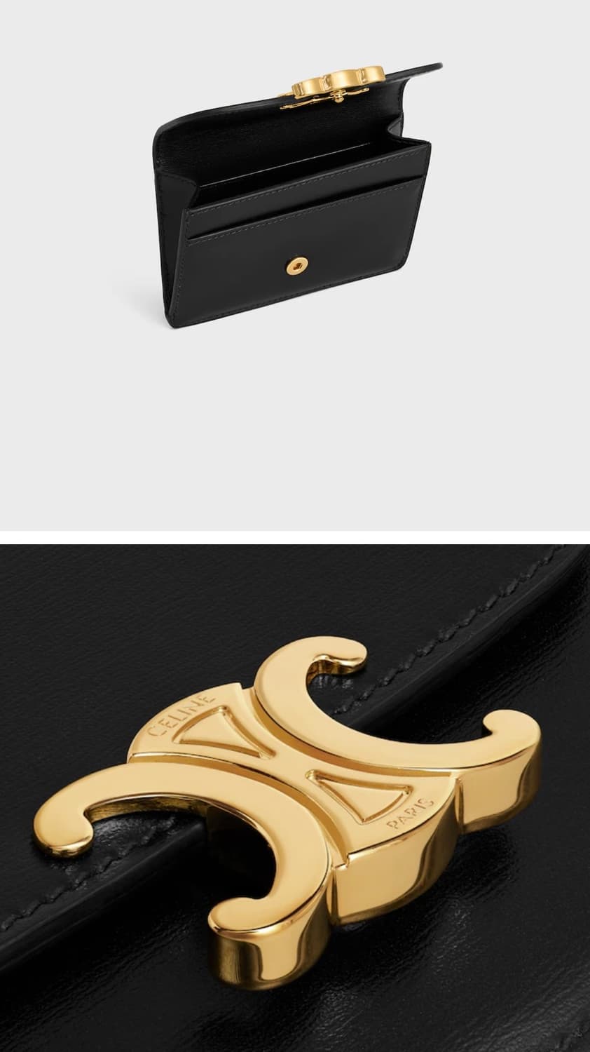 새상품) 스타일제품) 셀린느 트리옹프 플랩 카드지갑 샤이니 카프스킨 상품이미지3