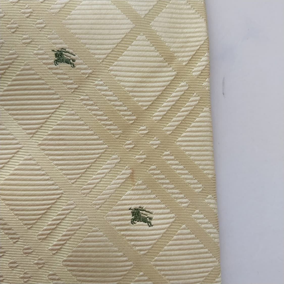 버버리 실크 레몬 체크 패턴 넥타이 9.8cm A등급 K2472 상품이미지9