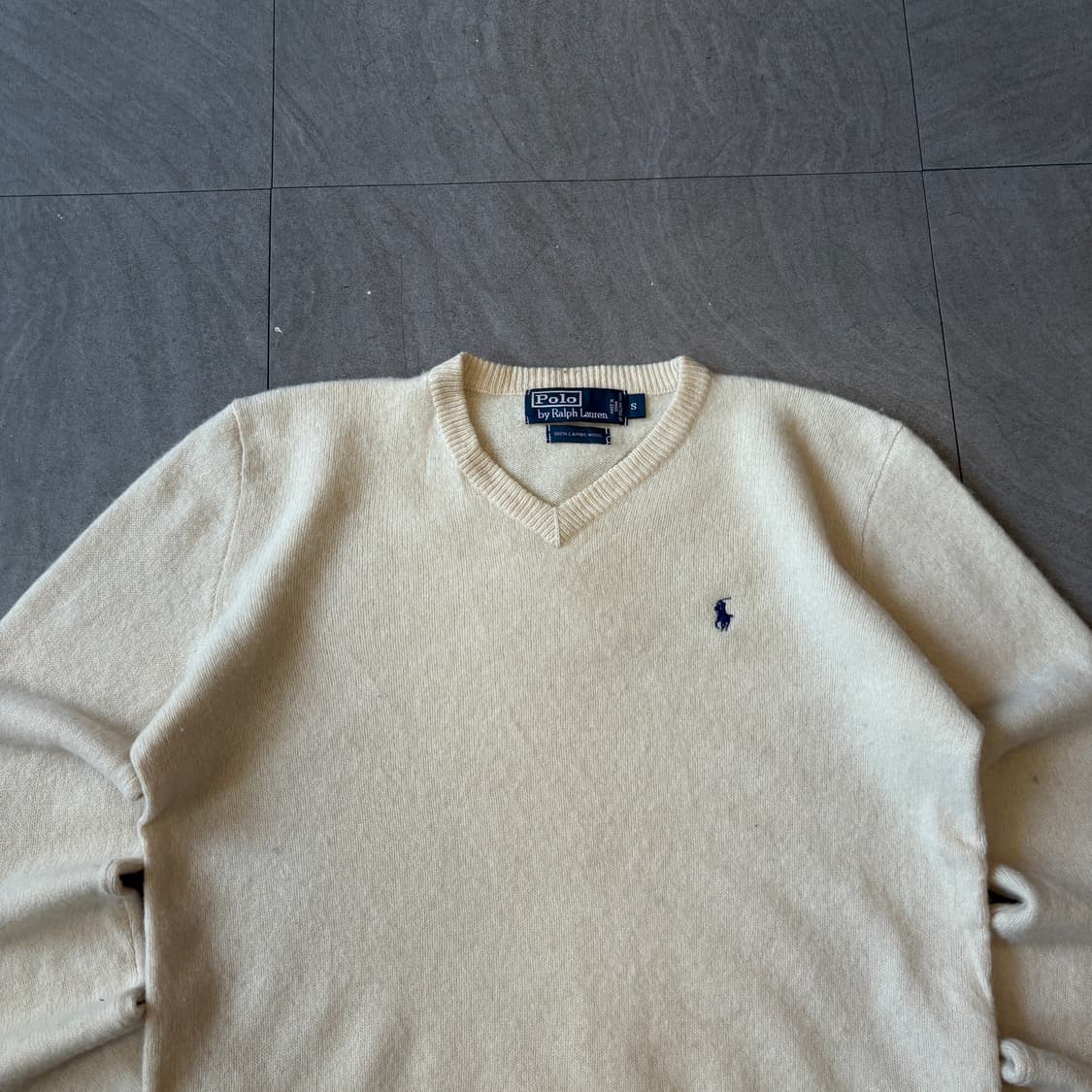 폴로 정품 램스울 아이보리 니트 상품이미지3