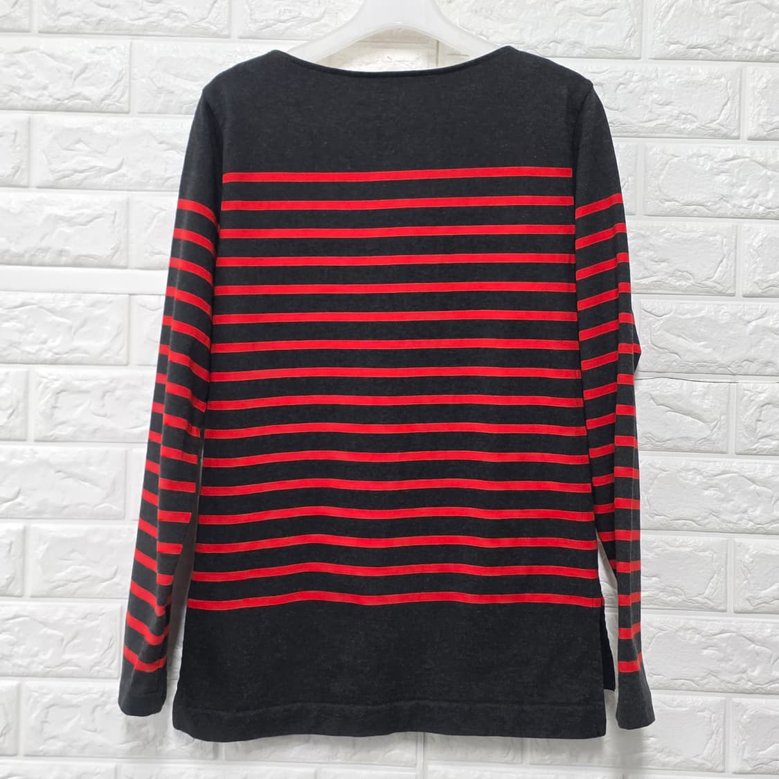 택포_ 럭키슈에뜨 스트라이프 긴팔 티셔츠 M 상품이미지4