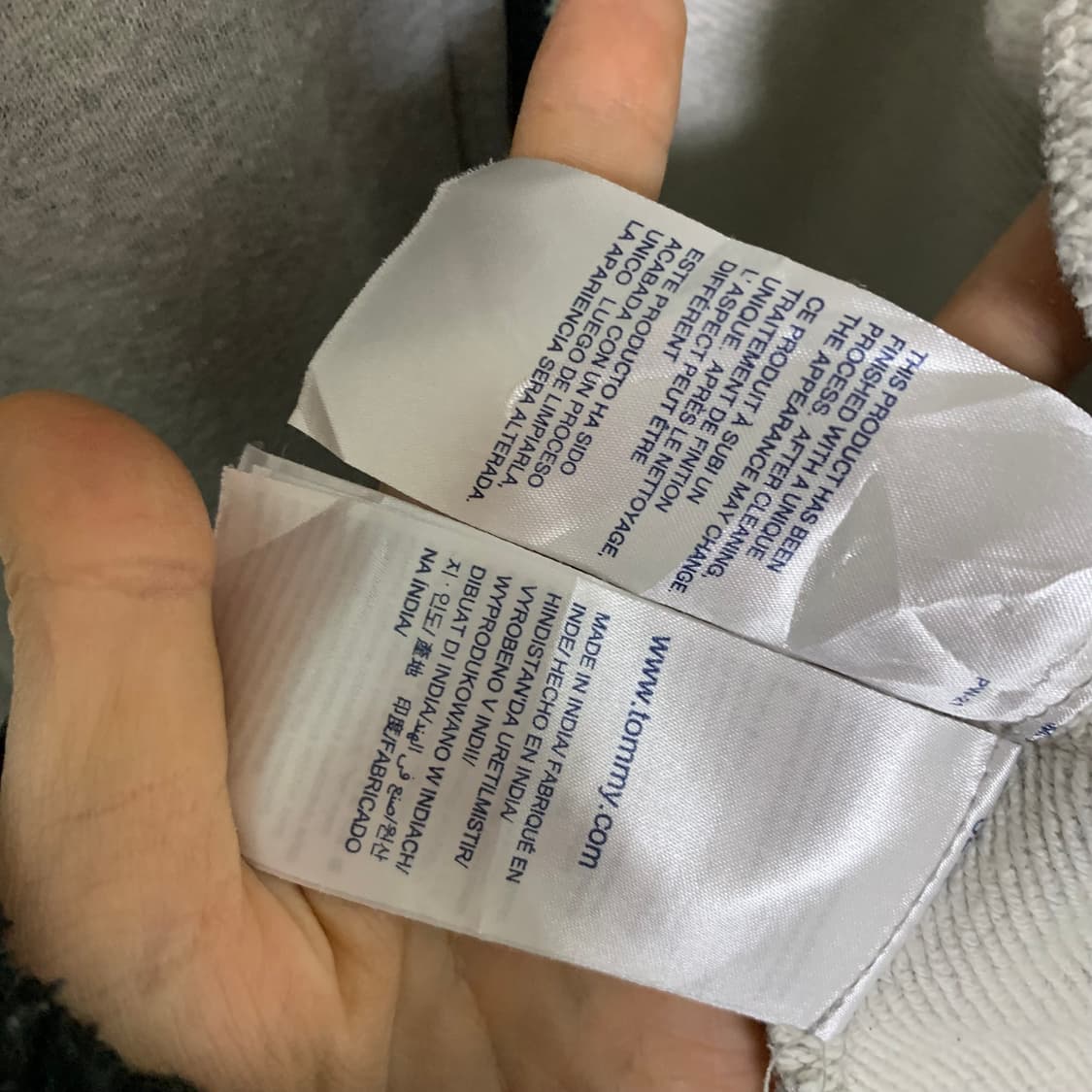 타미진스 타미힐피거 빈티지 그레이 후드집업 XL 상품이미지6