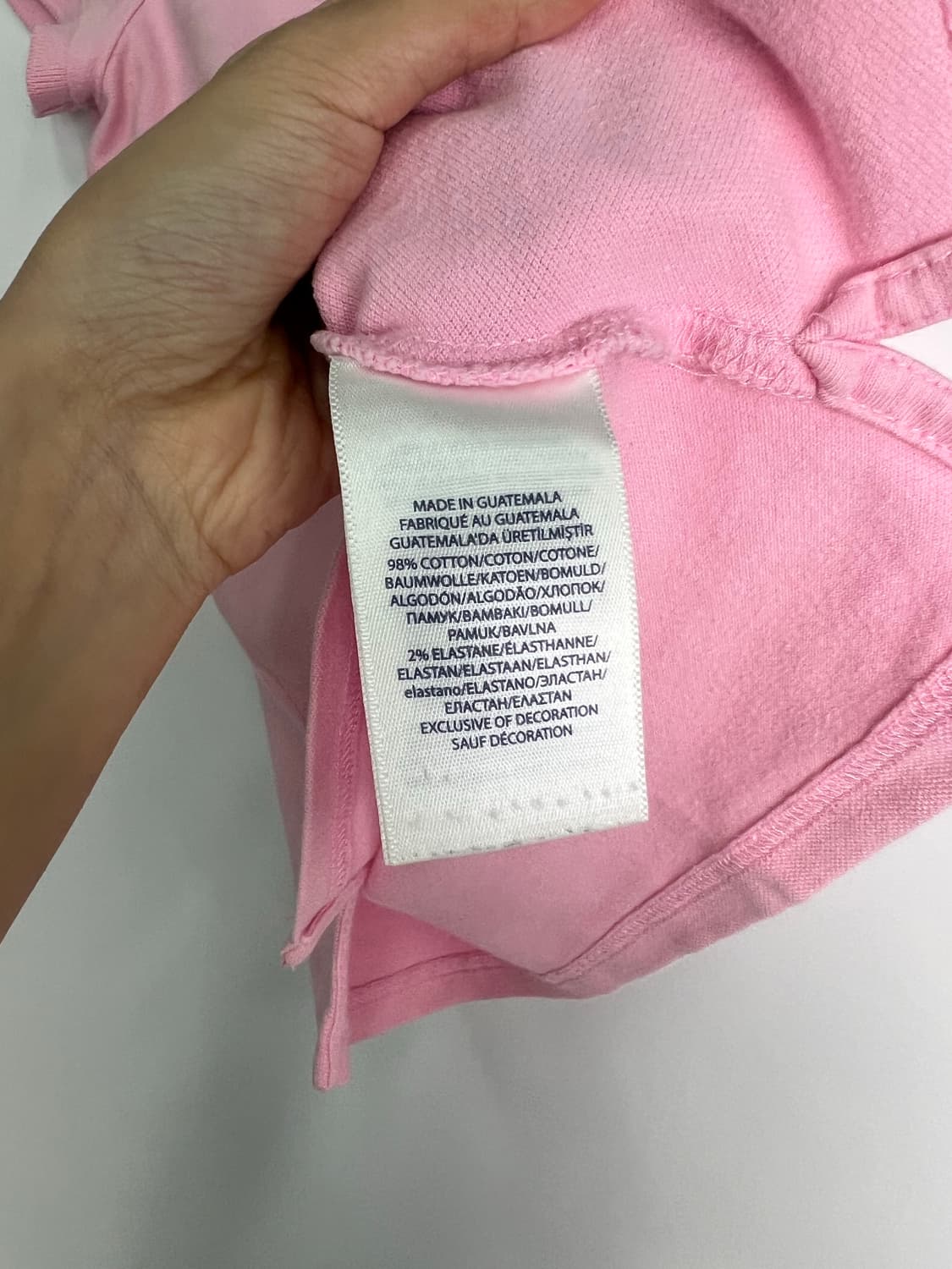 폴로 핑크 카라티 상품이미지3