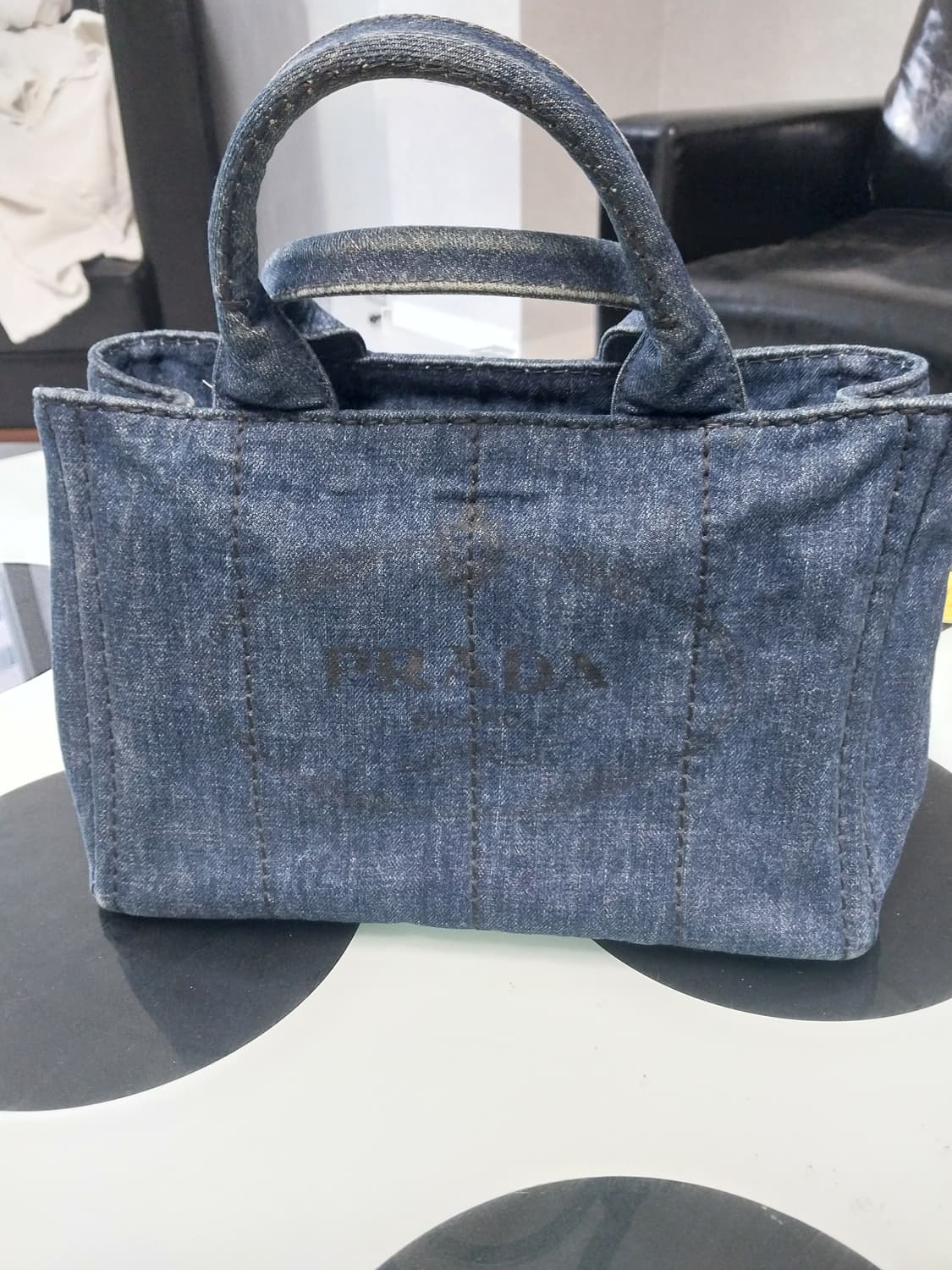 프라다카나파데님백/스몰사이즈  상품이미지1