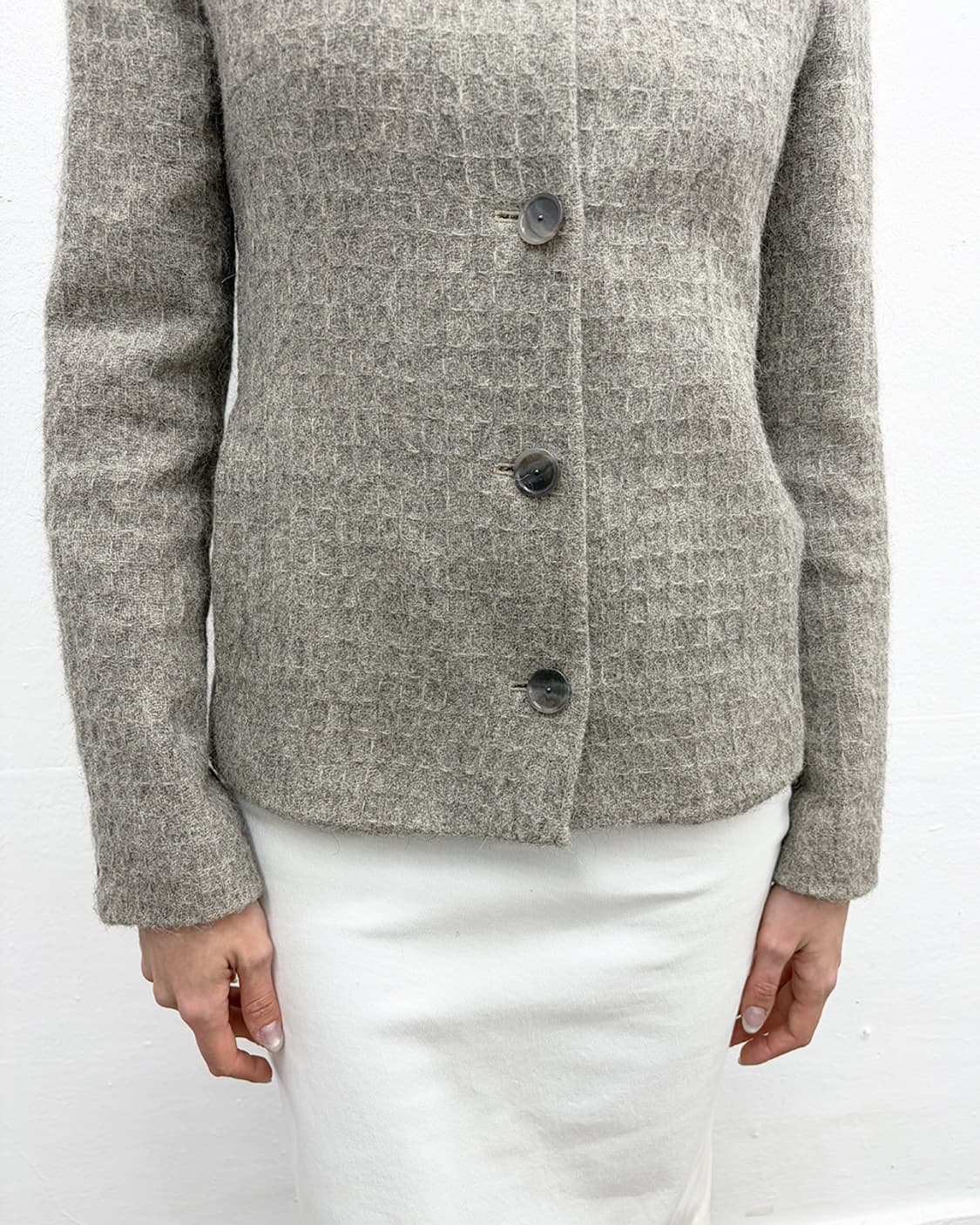 베로니크 브랑퀸호 2002F/W 퍼프 숄더 알파카 자켓 상품이미지8