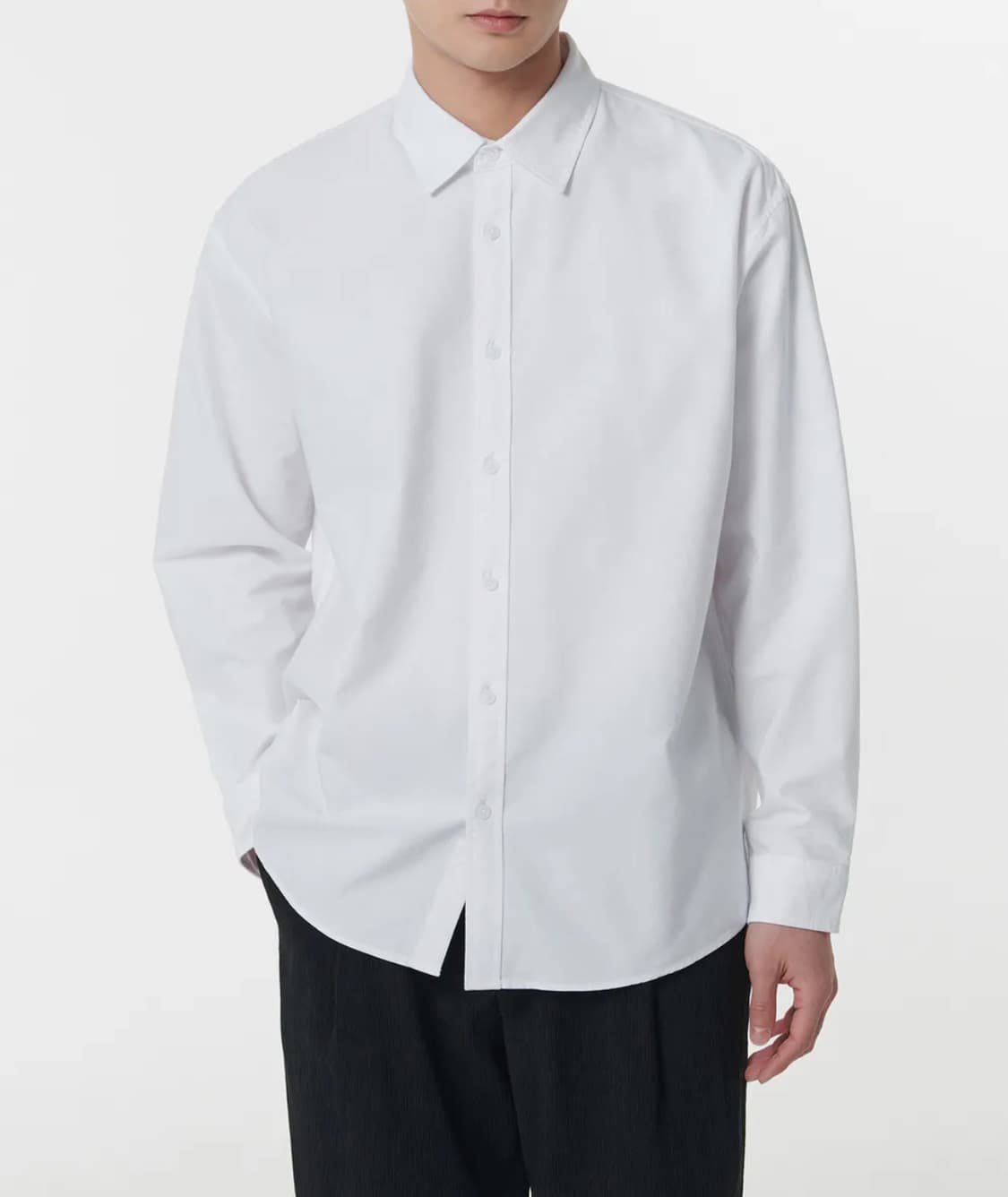 무신사스탠다드 릴렉스 핏 옥스포드 셔츠 화이트 XL 상품이미지1