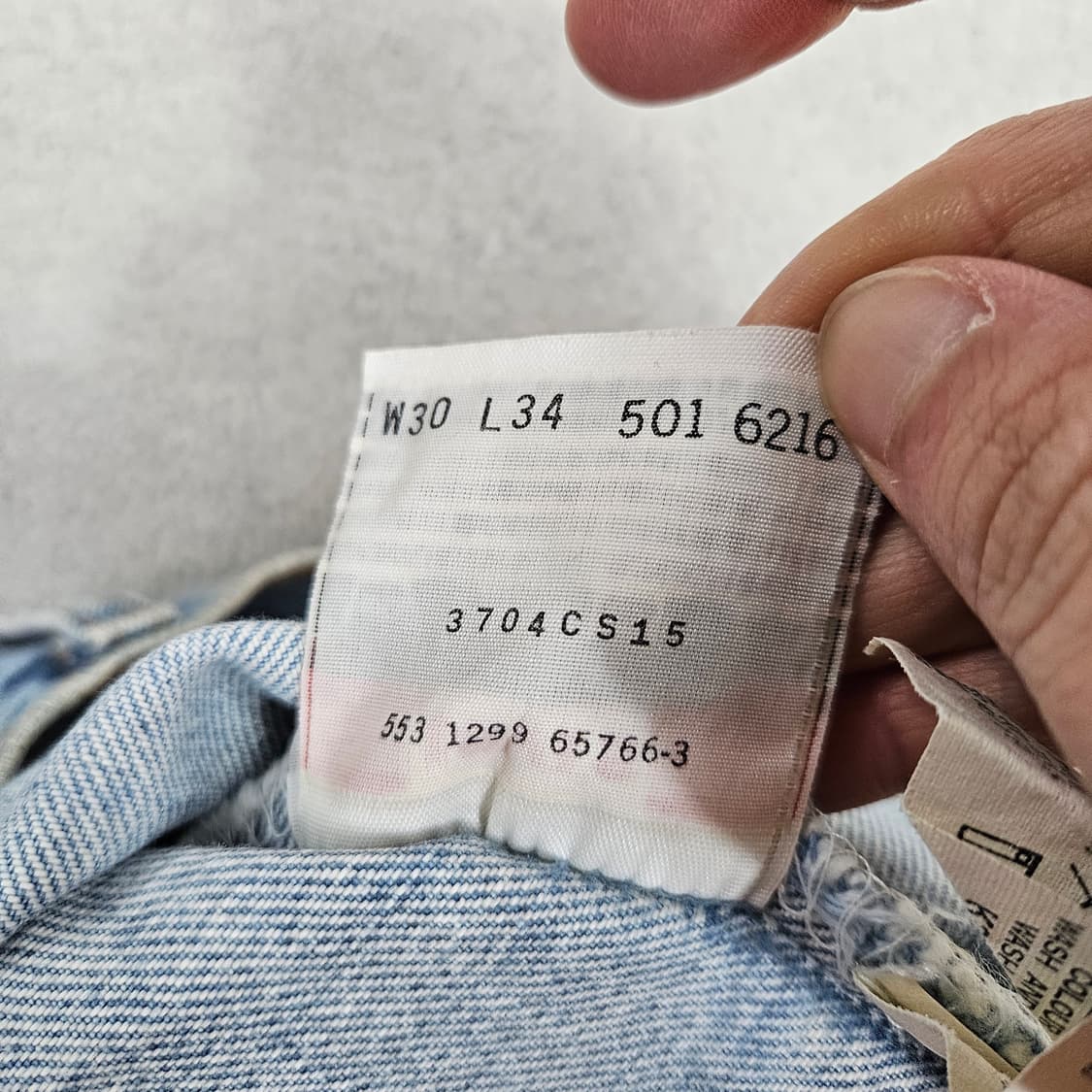 90s 리바이스 501 데님 30 34 Made in USA 상품이미지8