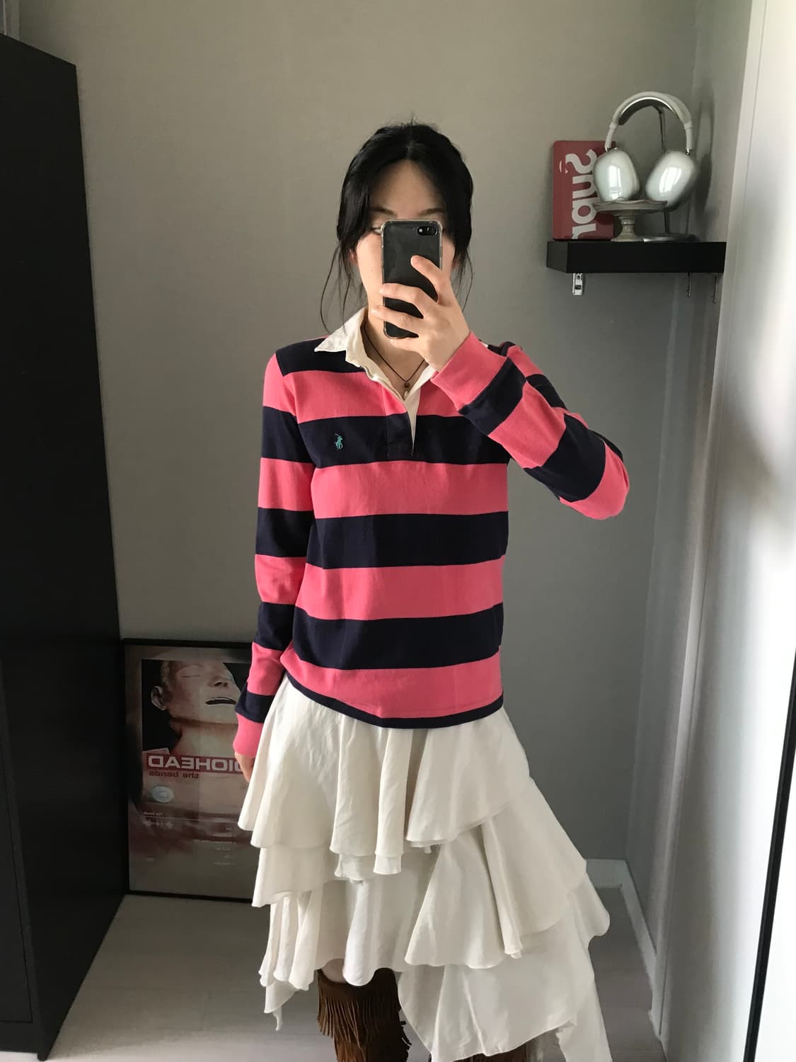 폴로 랄프로렌 포니로고 스트라이프 럭비티 상품이미지2