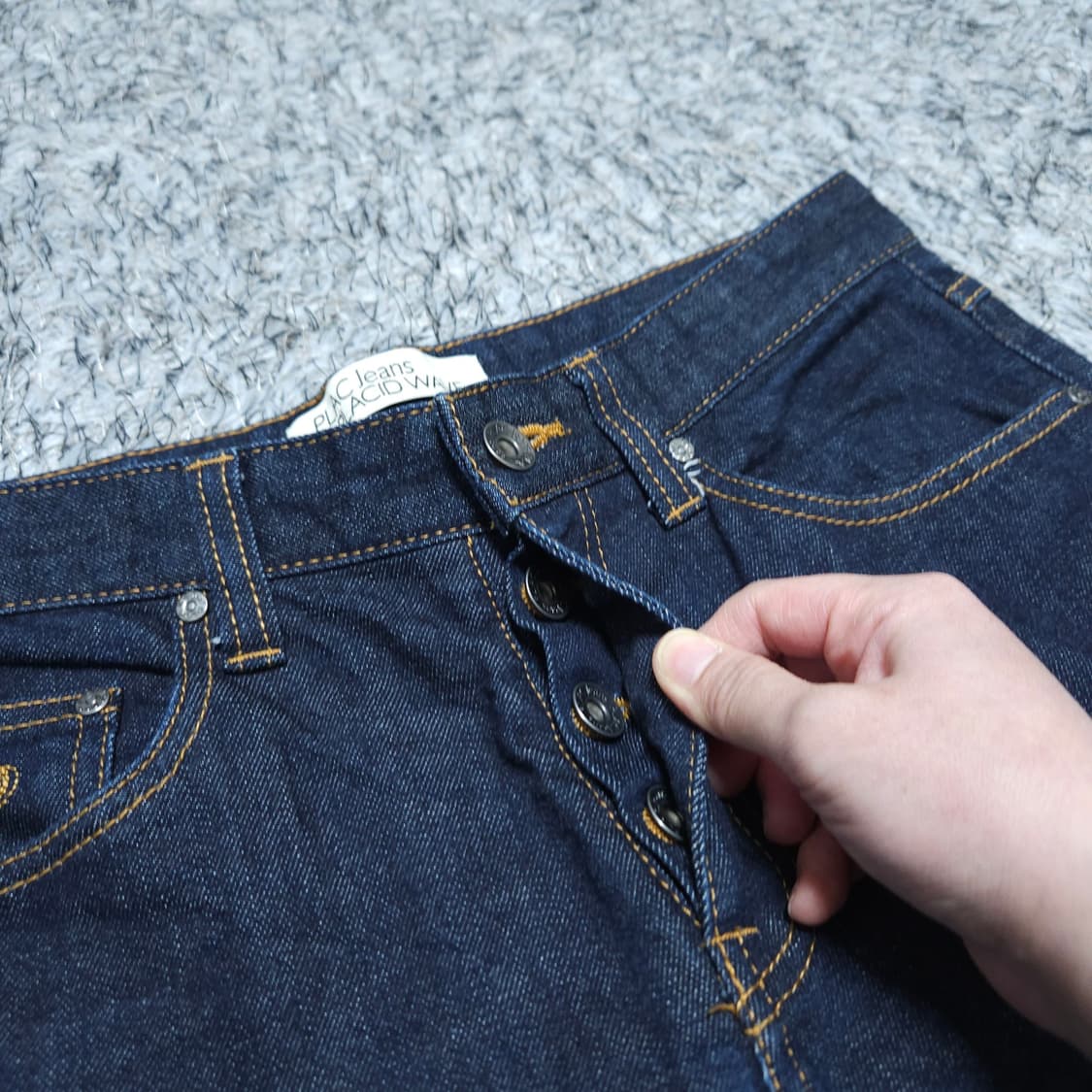 플랙진) 30 남자 사카모토데님 슬림핏청바지 / 왕눈이샵 상품이미지3