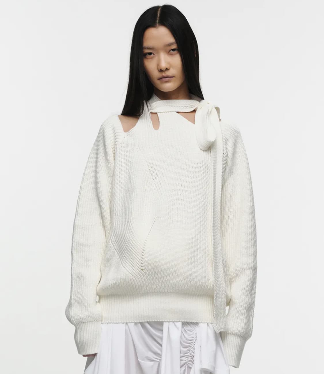 (새상품) nache 스트랩 니트 /블랙2사이즈 상품이미지2