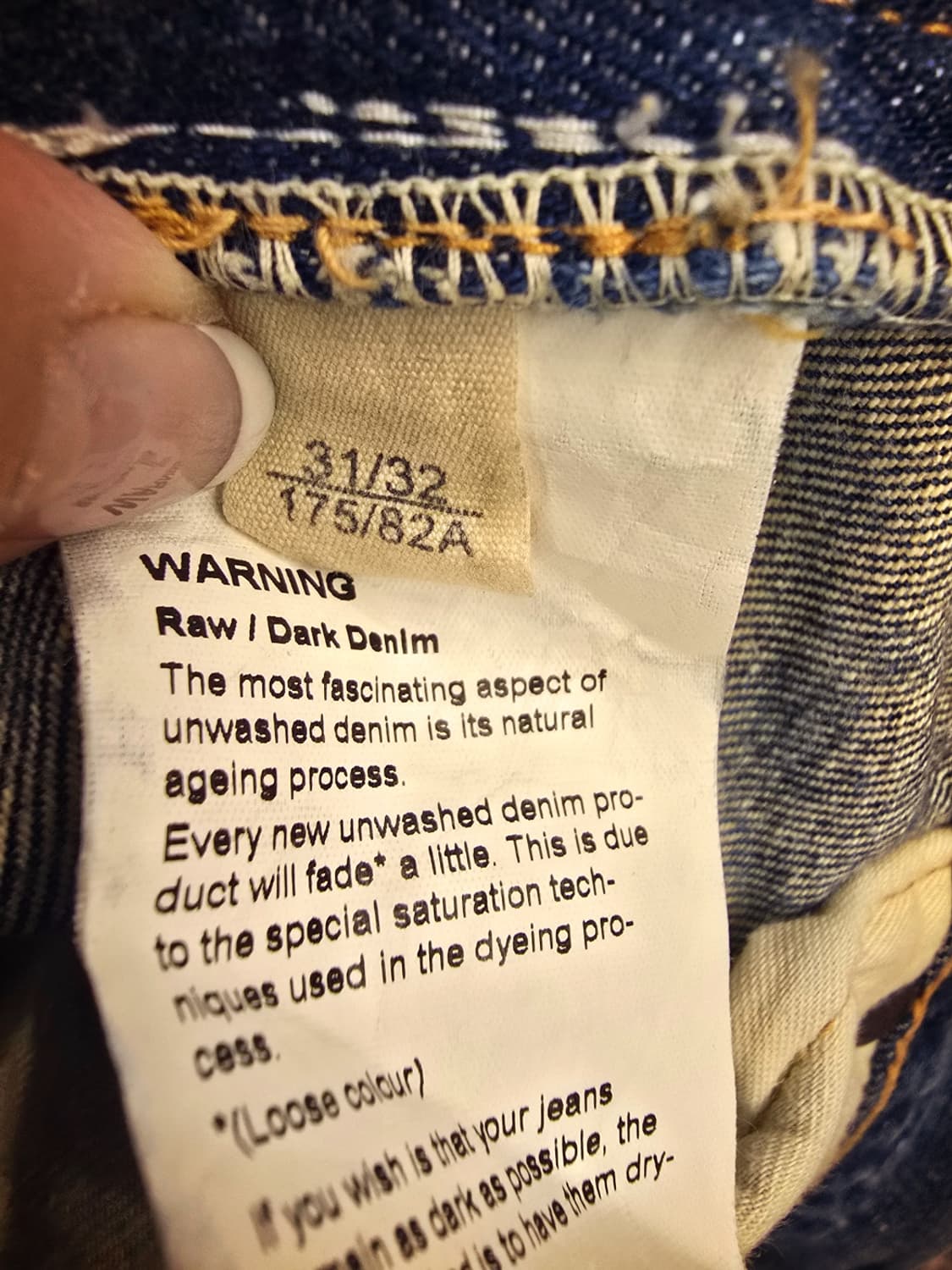 랄프 로렌(Ralph Lauren)빈티지 인디고 데님 팬츠 상품이미지6