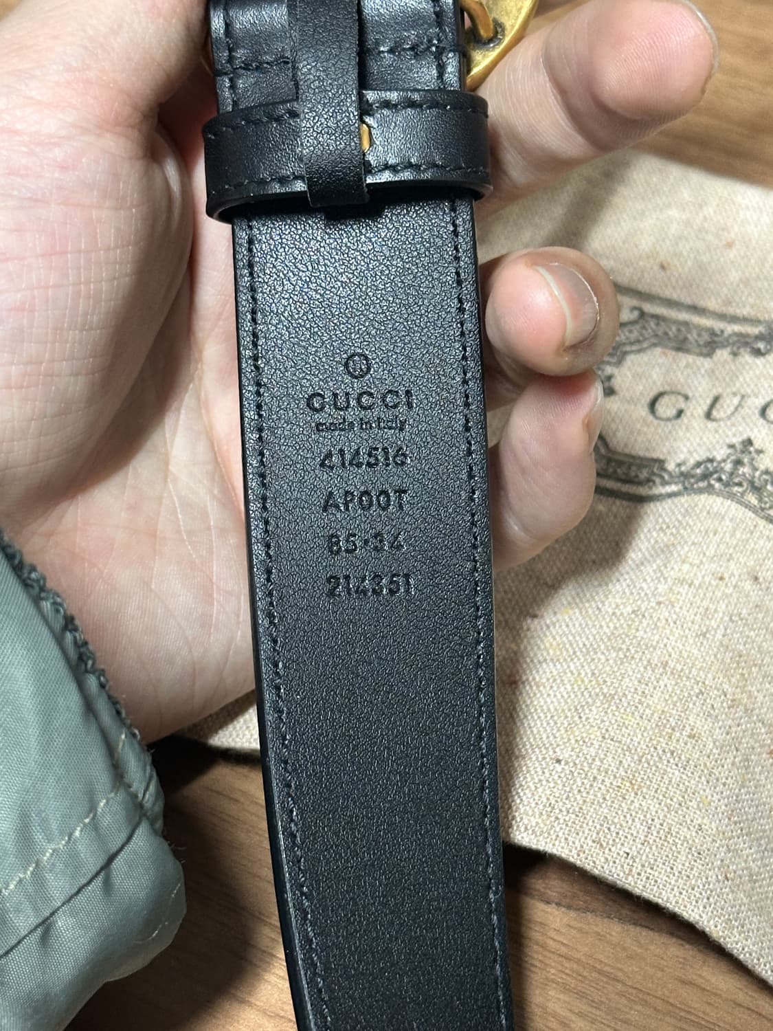 구찌 마몬트벨트 3cm 85 상품이미지2