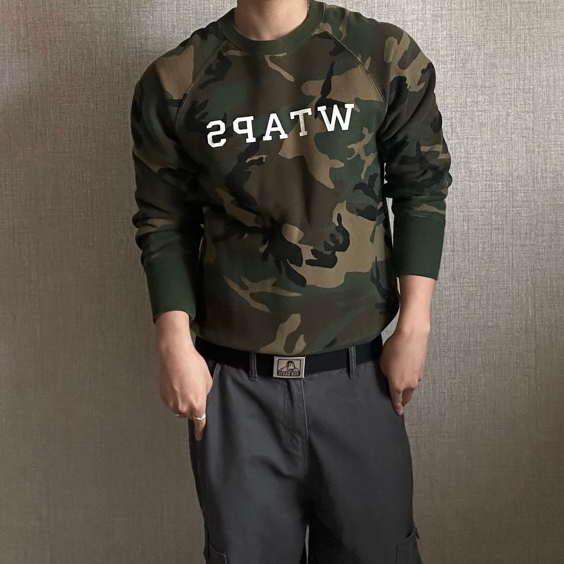 WTAPS 더블 탭스 카모 패턴 스웻 셔츠 상품이미지1