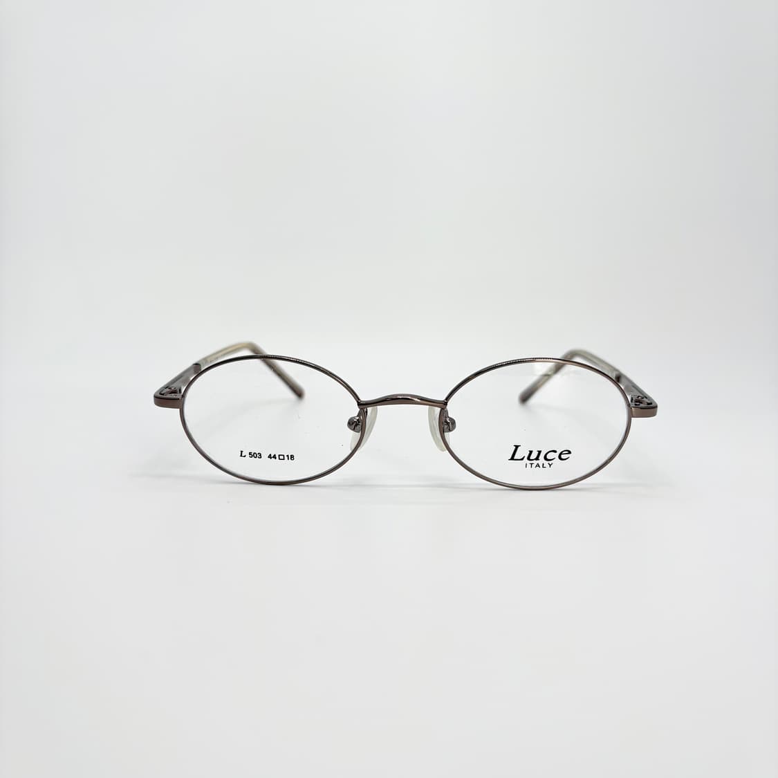 LUCE 브라운 오벌 키즈용 안경 상품이미지3