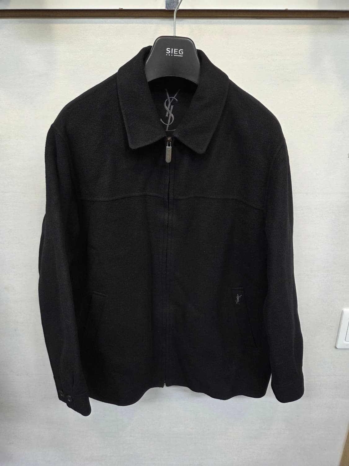 입생로랑 올드스쿨 울 카라 자켓 L 상품이미지1