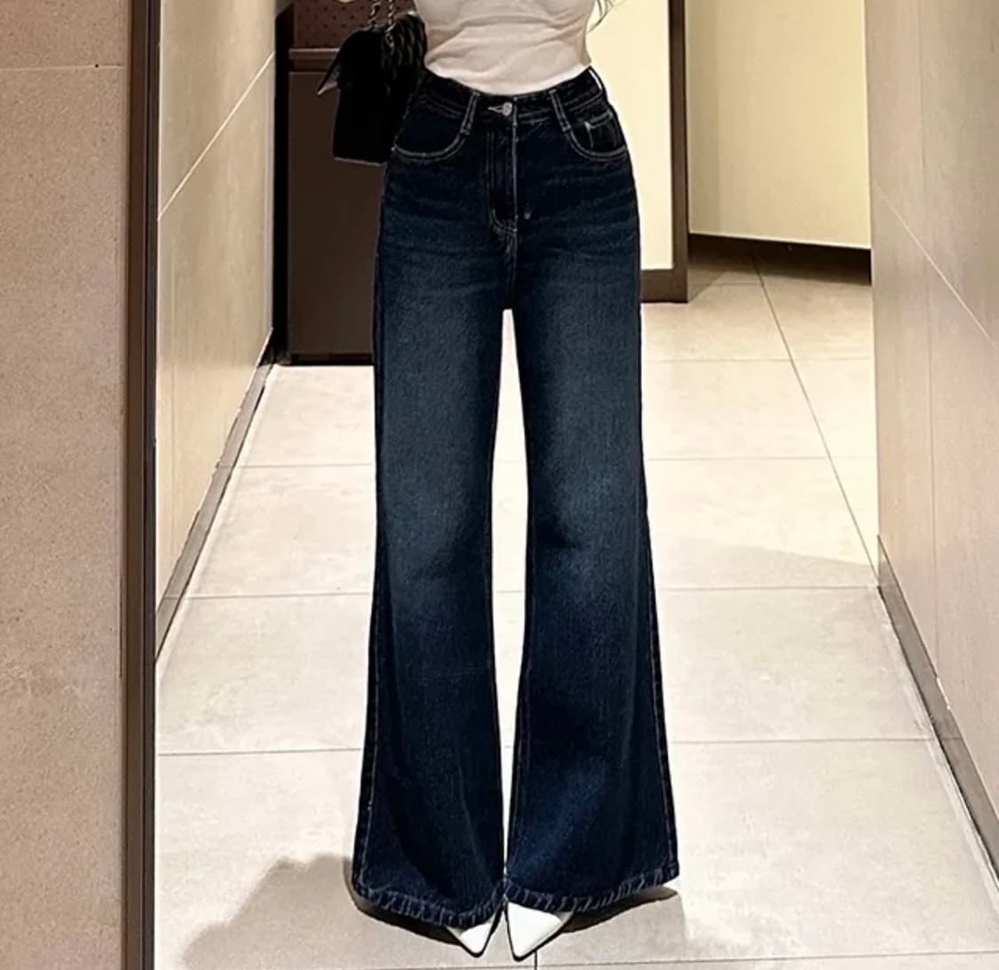 새상품) 모디핏 자체제작 퓨어리 하이웨스트 와이드 팬츠 상품이미지1