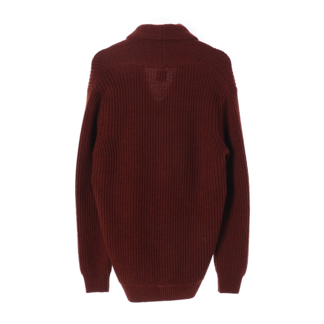 ZARA 숄칼라 골지 니트 가디건 버건디 L 상품이미지2