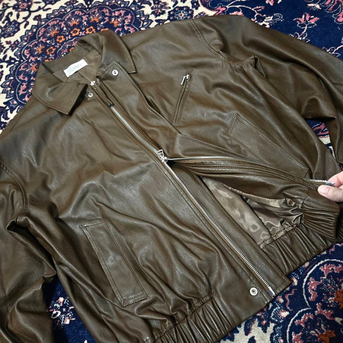 파르티멘토 비건 싱글 레더자켓 L size 상품이미지4