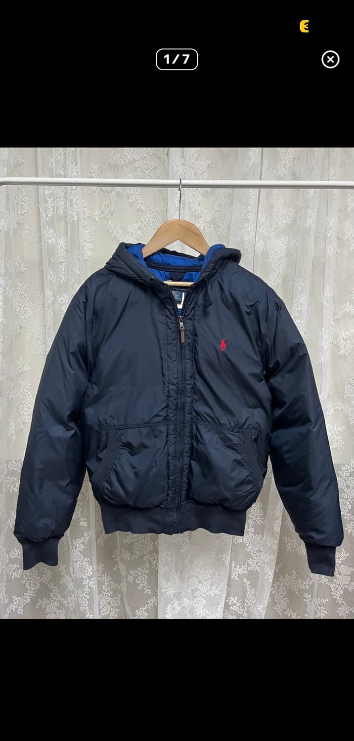 폴로 랄프로렌 덕다운 숏패딩 네이비 (S) 상품이미지1