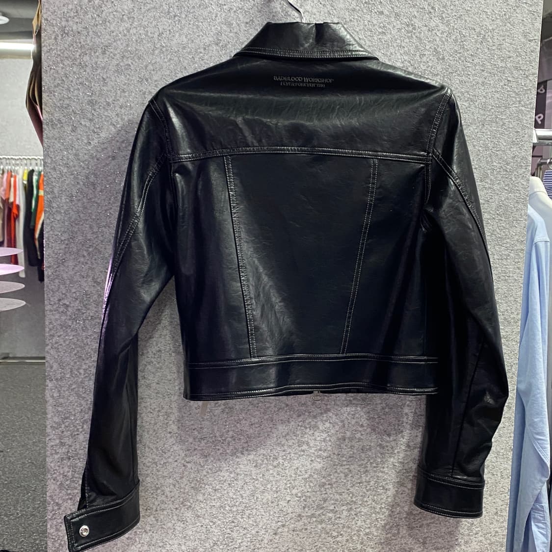 배드블러드 은장 레더 트러커 자켓 B3176 상품이미지3