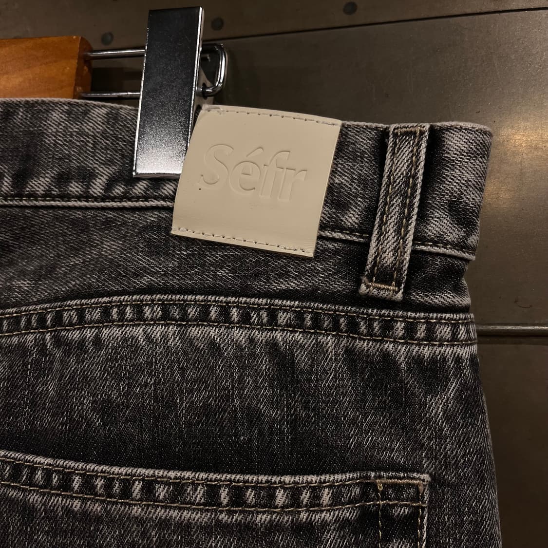 [택포](34) Sefr 스트레이트 컷 데님팬츠 그레이 상품이미지5