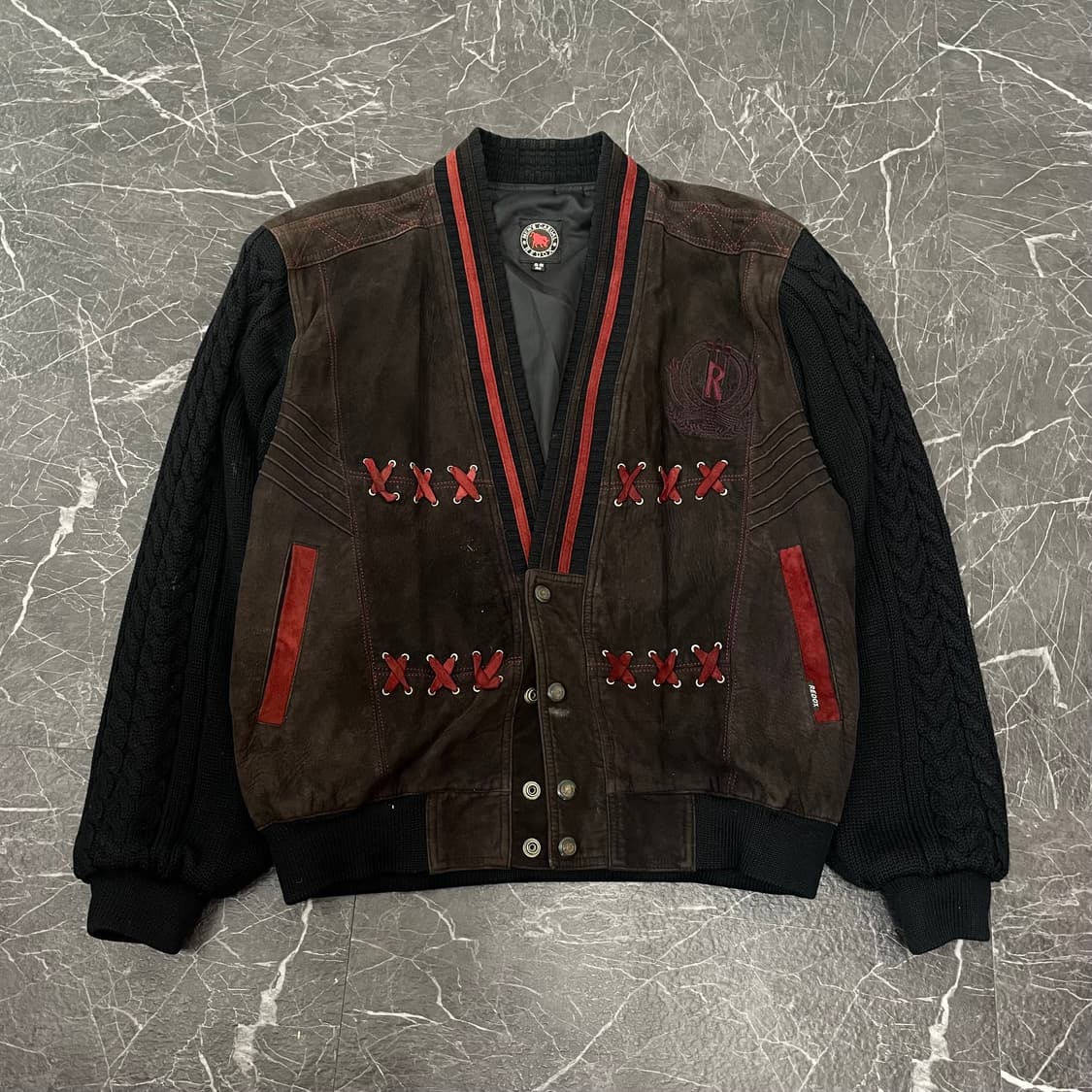 L(XL) REDOX 양가죽 도킹 에스닉 봄버 자켓 상품이미지5