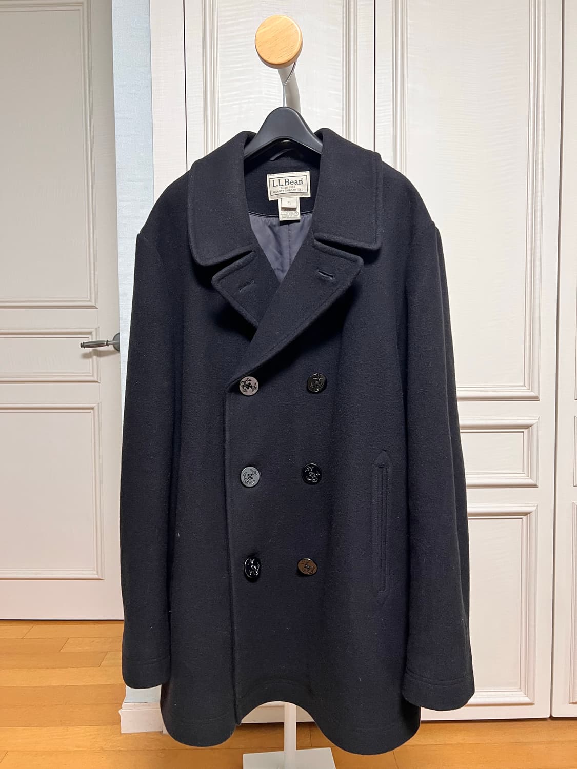 LL Bean Bellandi italy black Peacoat XL 상품이미지1