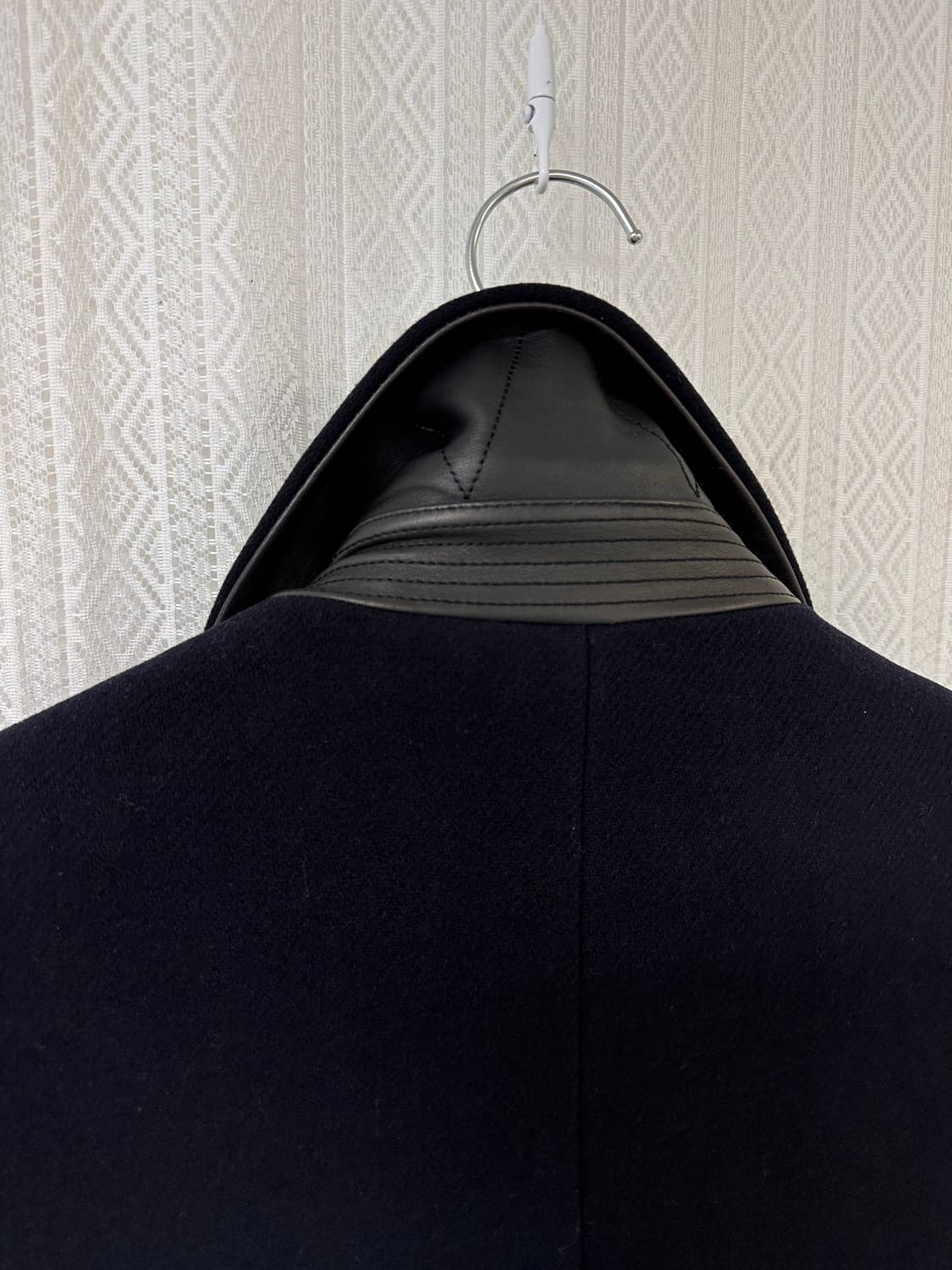 (M)산드로옴므 더블 브레스티드 피코트 다크네이비 상품이미지5