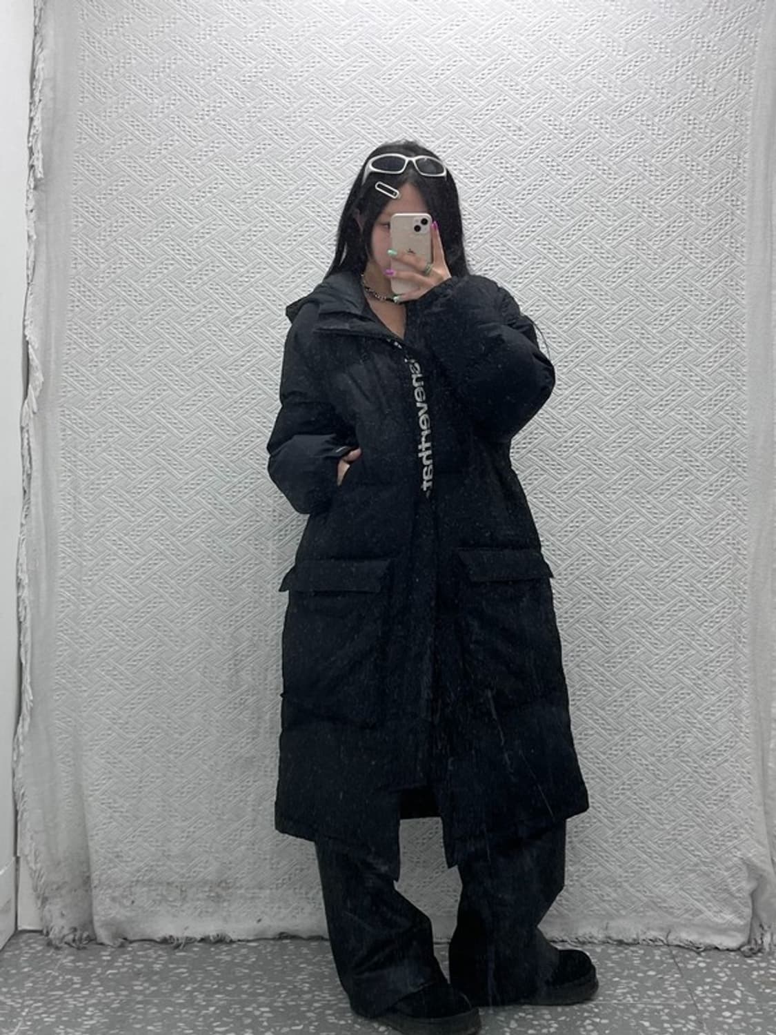 디스이즈네버댓 오버핏 다운 롱 패딩 M C06857 상품이미지2